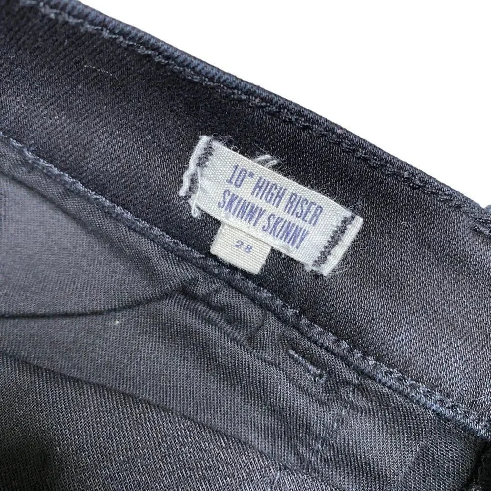 Madewell High Riser Skinny Jeans Black Size 28